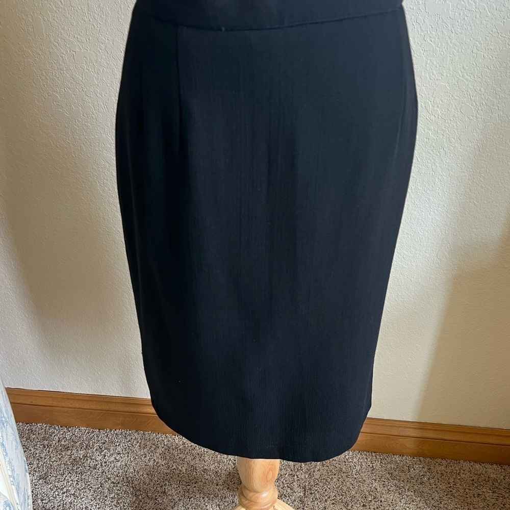 Armani Black Skirt Size 6 Wool
